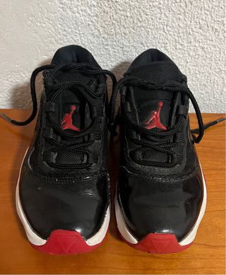 Nike Air Jordan 11 Negro/Rojo las Originales