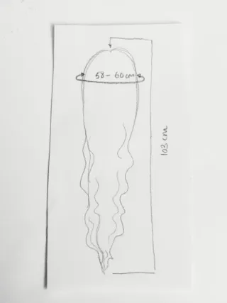 Peluca Larga Morena Cosplay Nezuko Demon Slayer