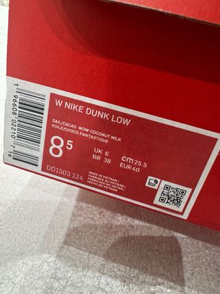 Nike Dunk Brown/White Sneakers come nuove