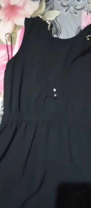 Vestido Mango Negro Talla XS