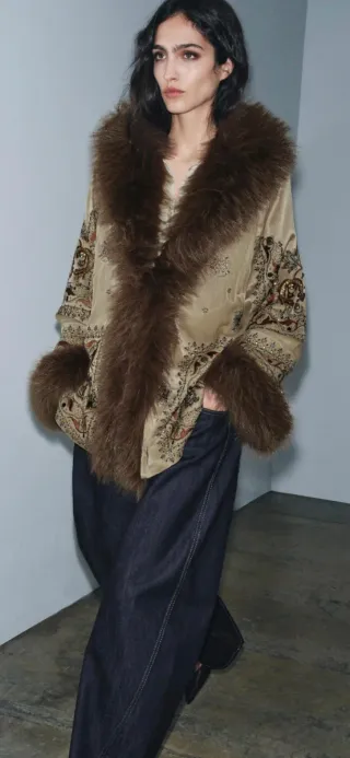 Kimono Zara bordado T/M