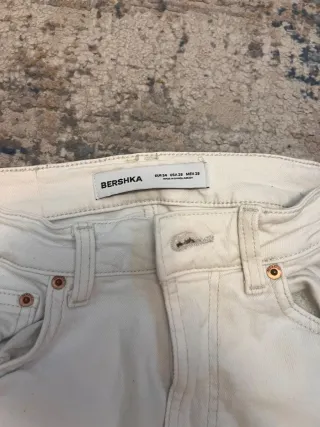 Pantalón vaquero blanco