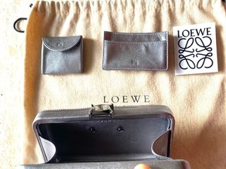 Bolso Joya Troquelado Loewe Negro/Plata