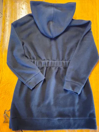 Vestitino in pile con perle bianche