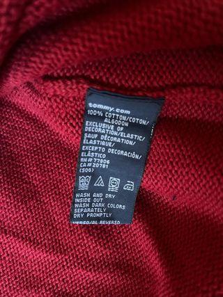 Jersey Tommy Hilfiger Rojo Hombre