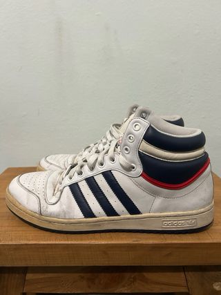 Adidas Top Ten Hi Top Sneakers Blancas y Azules