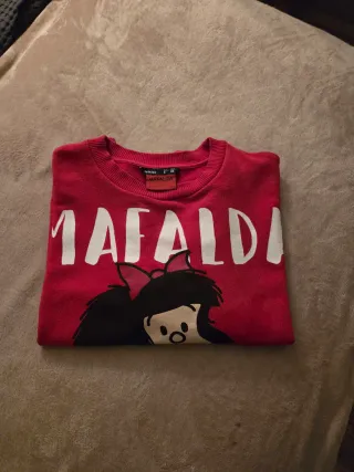 Sudadera Mafalda Roja Talla s