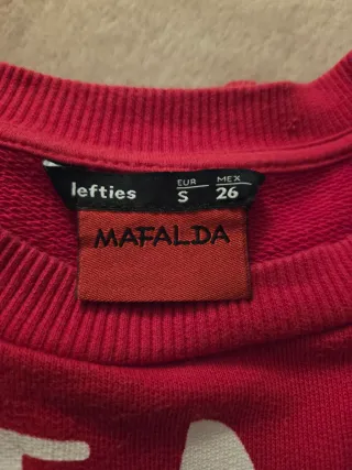 Sudadera Mafalda Roja Talla s