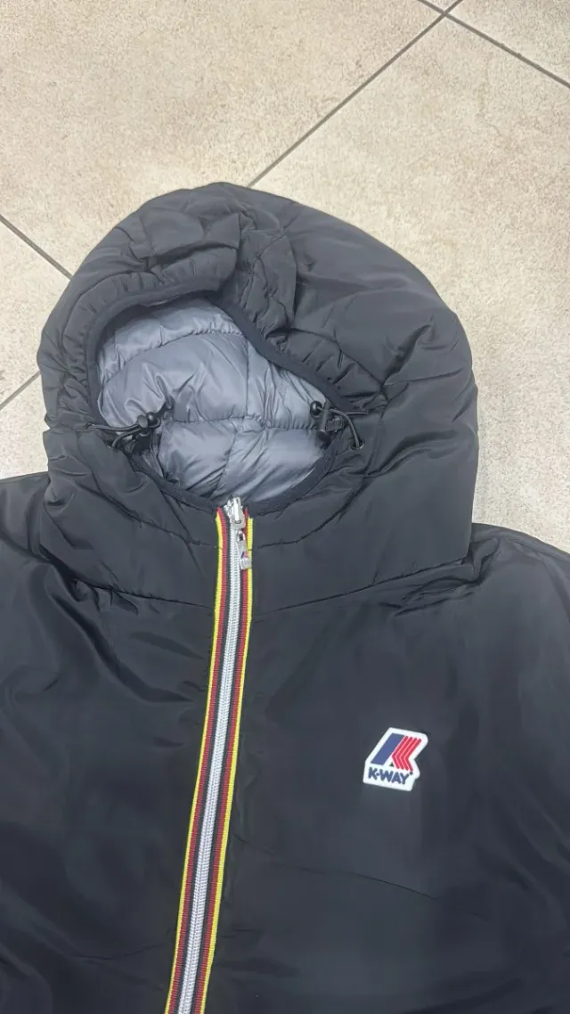 K-Way Giubbotto Nero Come Nuovo