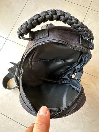 Zaino tattico monospalla nero