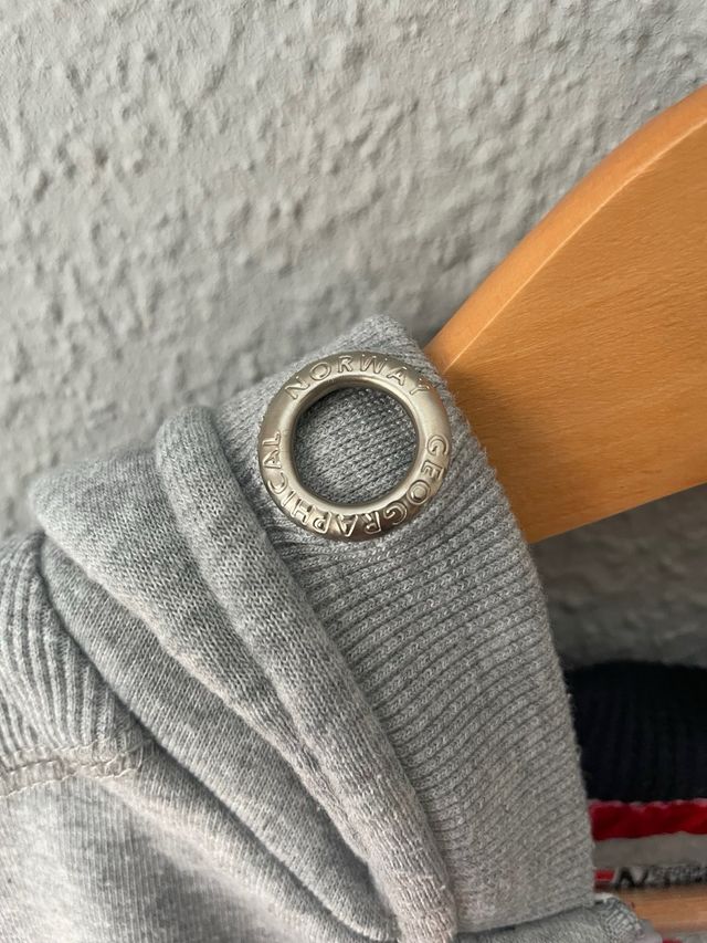 Sudadera Geographical Norway Gris