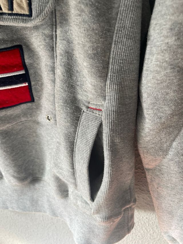 Sudadera Geographical Norway Gris