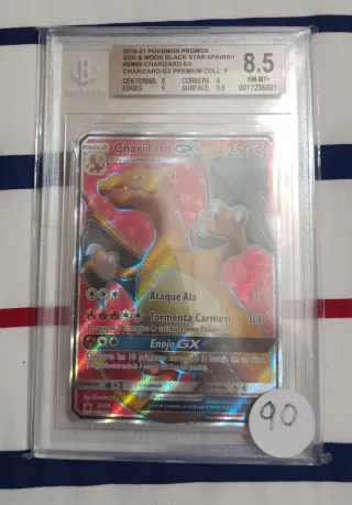 Carta Pokémon Charizard GX SM60 Español BGS 8.5