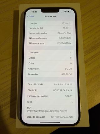 iPhone 14 Plus 512GB Bianco