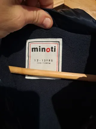 Abrigo brillante capucha chica azul electrico