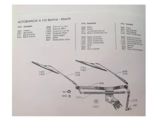 Autobianchi A112 112 - abarth tandem piastra tergi