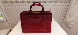 Bolso portadocumentos señora piel cocodrilo