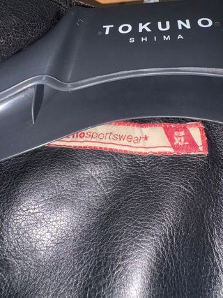 Giubbotto similpelle nero uomo