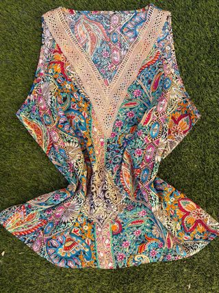 Blusa Cachemir Multicolor Escote V