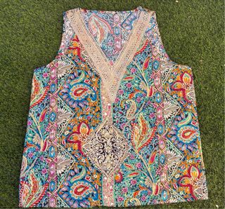 Blusa Cachemir Multicolor Escote V