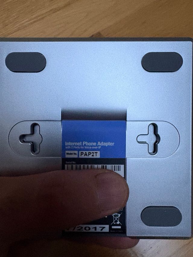 Adaptador Internet Linksys PAP2t