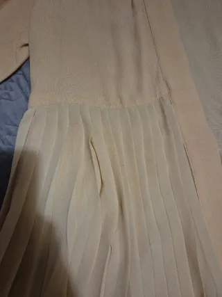 Caftan donna plissettato pesca