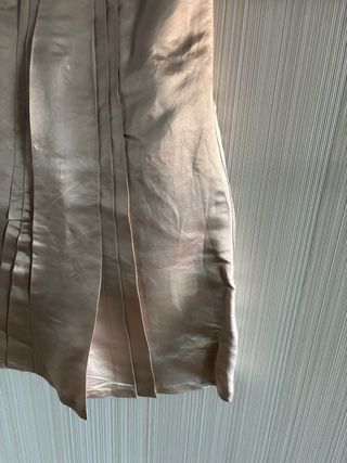 Vestido elegante Massimo Dutti dorado claro
