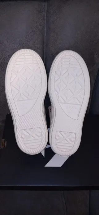 Converse plataforma beige/blanco talla 37