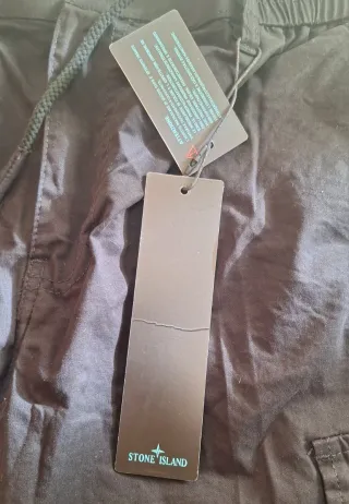 Stone Island Pantalón Corto Cargo Talla XL Negro