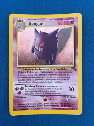 Carta Pokemon Gengar 5/62 Holo