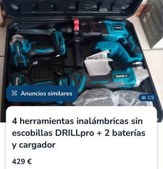Kit 4 Herramientas Inalámbricas DRILLpro