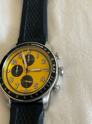 Reloj Fossil Cronógrafo Amarillo