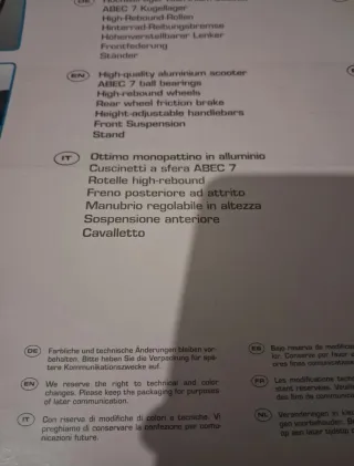 Monopattino Hudora Big Wheel Bold Cushion 230