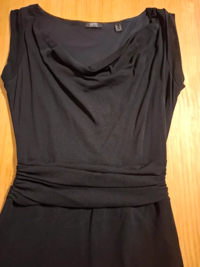 Vestido Negro Esprit Colleccion Talla S