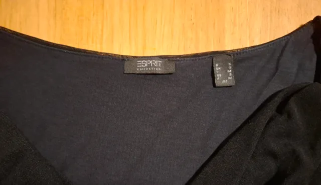 Vestido Negro Esprit Colleccion Talla S