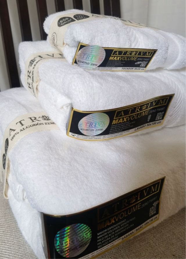 Juego de Toallas ATRIVM 100algodon 600grm2