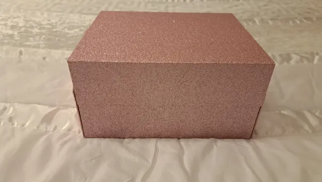 Caja Joyero Rosa Brillante con Espejo