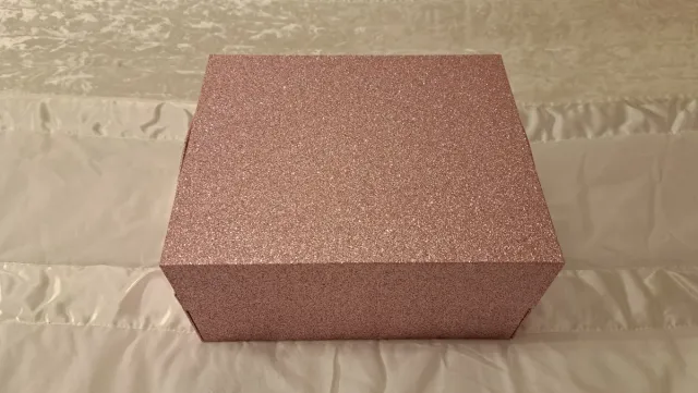 Caja Joyero Rosa Brillante con Espejo