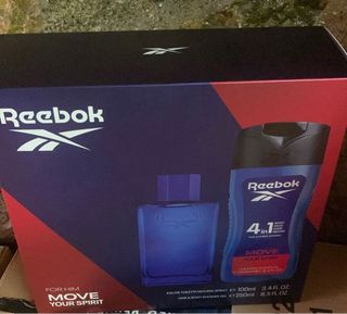 Set Colonia Reebok Hombre Azul y Morado