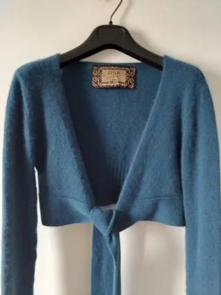 Coprispalle BSK maglia blu fiocco taglia unica