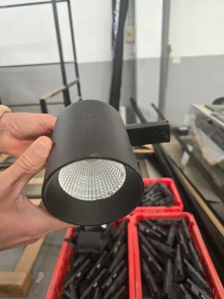 Foco carril LED negro