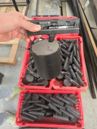 Foco carril LED negro