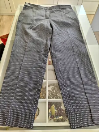 Pantalón Carolina Herrera azul marino/blanco