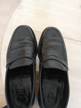 Mocasines Lottusse Piel Negra Talla 42 1/2.