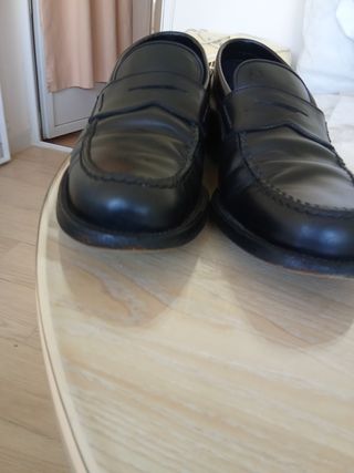 Mocasines Lottusse Piel Negra Talla 42 1/2.