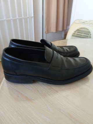 Mocasines Lottusse Piel Negra Talla 42 1/2.