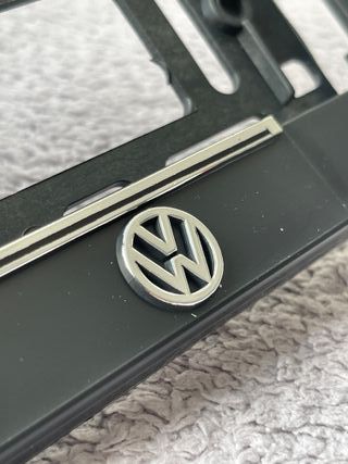 Portamatriculas VW RLine Negro