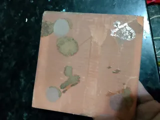 Rachola de porcelana decorada