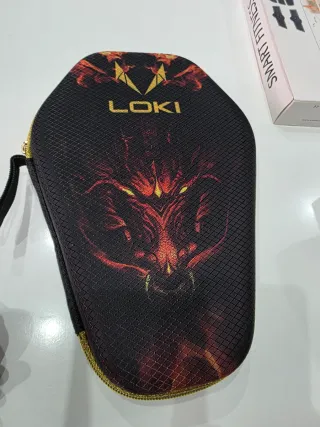 Raqueta de ping pong con funda