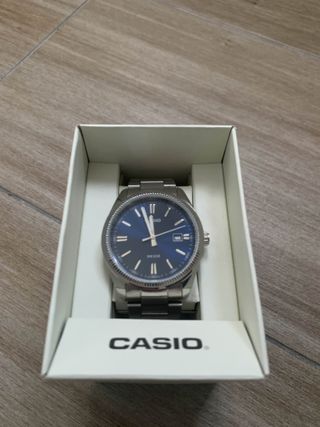 Reloj Casio MTP-1302PD-2AV Azul y Plateado